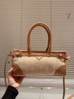 Prada new straw bag, size 32×15cm - Image 2