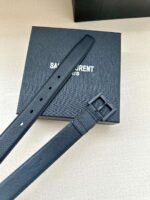 Saint Laurent high-quality genuine leather belt, width 3.0 cm - Image 8