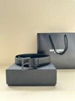 Saint Laurent high-quality genuine leather belt, width 3.0 cm