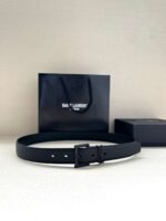 Saint Laurent high-quality genuine leather belt, width 3.0 cm - Image 7