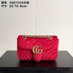 Red velvet gucci bag