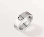 Cartier high-quality three-carat ring, made of pure silver