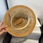 Miumiu straw hat with hollow design - Image 9