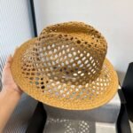Miumiu straw hat with hollow design - Image 3