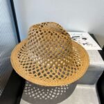 Miumiu straw hat with hollow design - Image 13