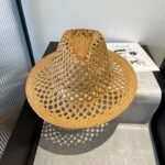 Miumiu straw hat with hollow design - Image 8