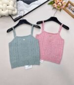 Chanel high-end knitted bandeau top