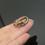Cartier high-quality V gold three-color ring - Image 4