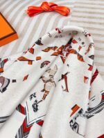 Hermès high-quality square towel, size 65*65 - Image 5