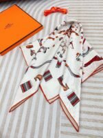 Hermès high-quality square towel, size 65*65