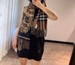 Burberry scarf, 450 grams of goat hair, size：50*210cm - Image 10