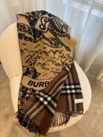 Burberry scarf, 450 grams of goat hair, size：50*210cm - Image 3