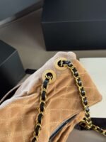 Chanel suede material bag - Image 7