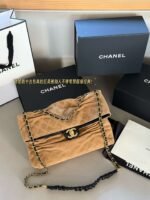 Chanel suede material bag - Image 3