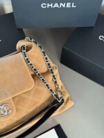 Chanel suede material bag - Image 5