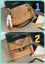 Chanel suede material bag