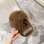 Chrome Hearts original made old ripped baseball caps - Image 8