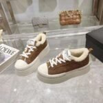 Chanel original suede lettering casual lady shoes - Image 7