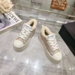 Chanel original suede lettering casual lady shoes - Image 32