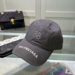 Balenciaga embroidered baseball cap Black White Gray - Image 16