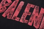 Balenciaga red tape LOGO short-sleeved shirt - Image 5