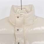 Moncer white fritillary bright patent leather short down jacket - Image 3