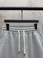 MIUMIU embroidered and labeled fringed shorts - Image 3