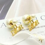 Dior four-letter double-ball pearl stud earrings - Image 6