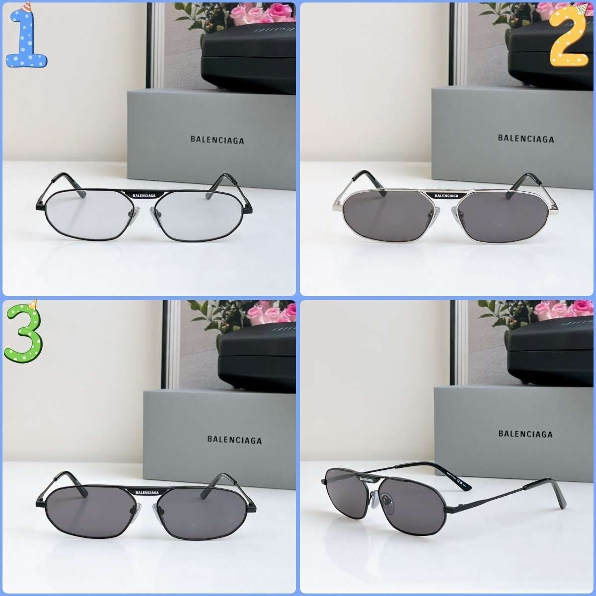 262224.jpg Balenciaga sunglasses high-end version Size: 61-15-145 - Image 1