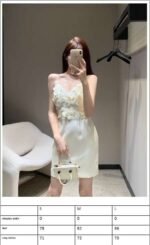 Valentino 2025 Spring/Summer New Three-Dimensional Flower Suspender Vest Dress - Image 13