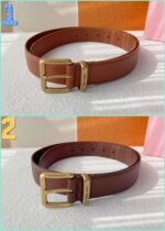 miumiu Premium version belt made of genuine leather width 3.5cm