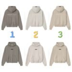 ESSENTIALS Fear of God Essentials Classic Hoodie Logo lettering back print hoodie