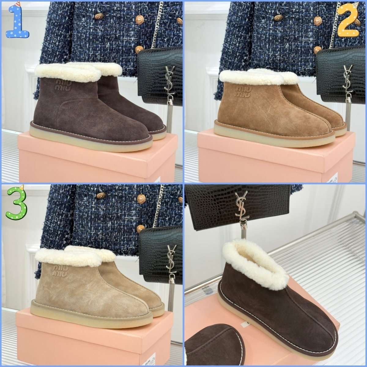 2661616.jpg miumiu The new model of snow boots features a premium wool lining. - Image 1