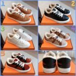 Hermès Autumn and Winter Casual Shoes Wool One-piece Shoes Premium Edition