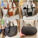 Loewe classic canvas elephant tote bag tote basket hand shopping bag 29×25×15cm