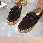 miumiu new loafer espadrille catwalk style premium version - Image 8