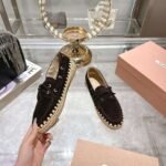 miumiu new loafer espadrille catwalk style premium version - Image 7