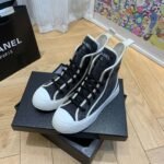 Chanel original new canvas boots - Image 13
