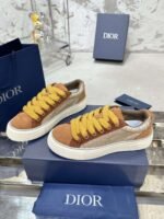 Dior original casual shoes diamond pattern canvas inlay - Image 22