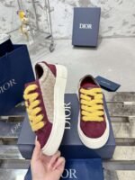 Dior original casual shoes diamond pattern canvas inlay - Image 14