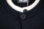 Miumiu sweater fake two-piece wool cardigan - Image 4