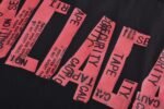 Balenciaga red tape LOGO short-sleeved shirt - Image 4