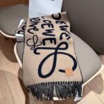 Loewe handwritten logo double-sided graffiti scarf - Image 6
