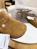 birkenstock original wool slippers imported mercerized cowhide suede upper - Image 4