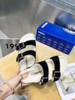 birkenstock original wool slippers imported mercerized cowhide suede upper - Image 5