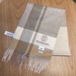 Burberry water ripple Original embroidery cashmere scarf - Image 7