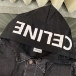Celine 1:1 hooded sweatshirt denim fashion jacket - Image 3