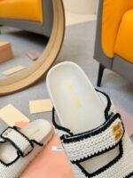 miumiu woolen knitted slippers - Image 8