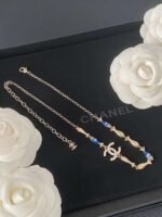 Chanel Gold Fish Necklace - Image 8