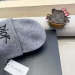Dior embroidered wool knitted hat - Image 21